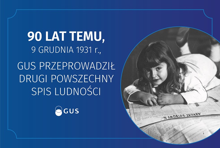 90 lat temu, 9 grudnia 1931 r., Główny Urząd Statystyczny przeprowadził
                                                         drugi powszechny spis ludności